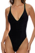Luli Fama Stardust V NECK ONE PIECE BODYSUIT